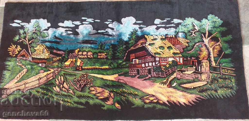 Magical landscape painted plush CAVIAR 130cm Magical landscape painted plush CAVIAR 130cm