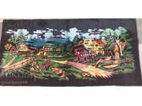 Magical landscape painted plush CAVIAR 130cm