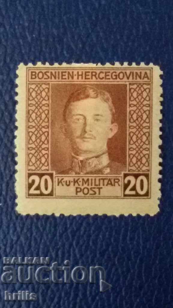 BOSNIA AND HERZEGOVINA - OLD MARK, MILITARY POST