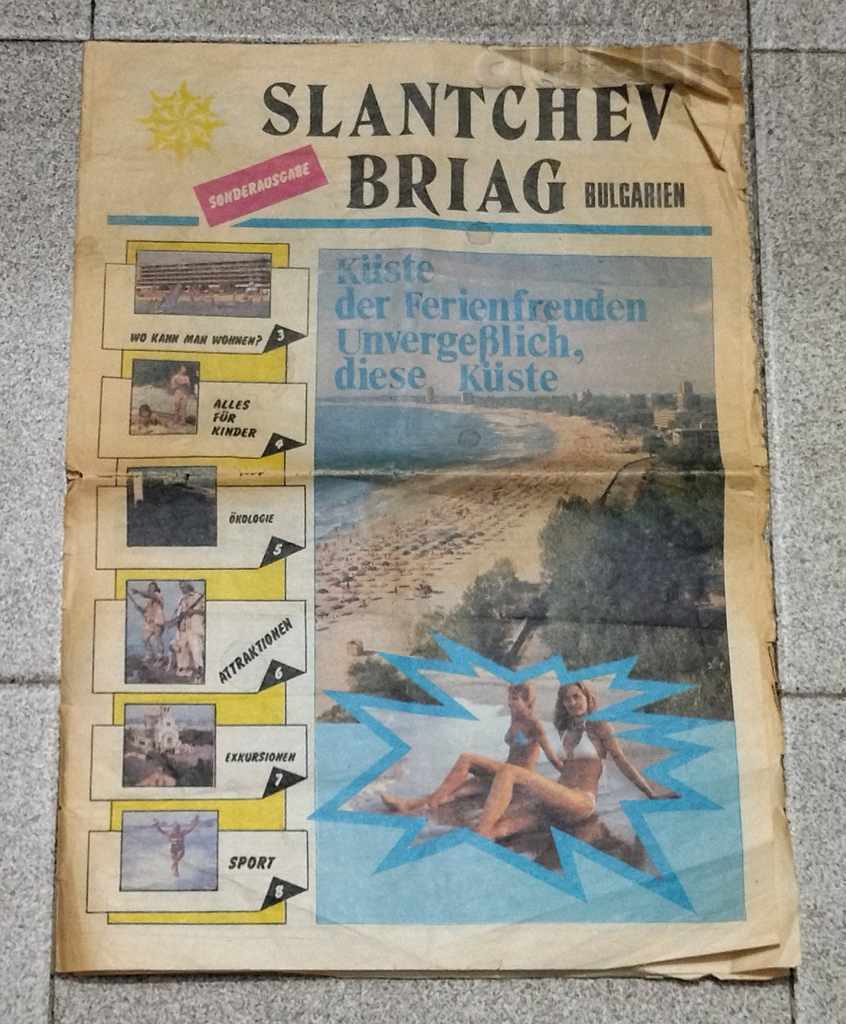 "SUNNY BEACH" NEWSPAPER ADVERTISEMENT FOR GERMAN TOURISTS 197 ..