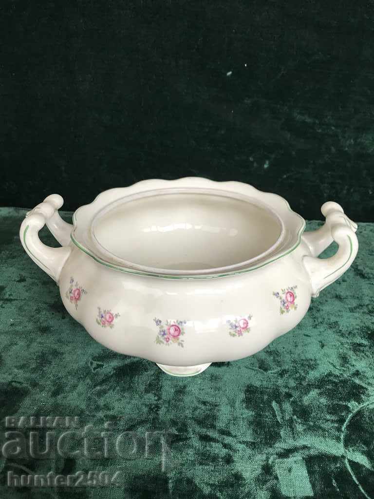 Tureen-old porcelain, Czechoslovakia