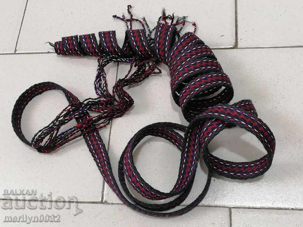 Old handwoven belt, girdle, costume belt - 6 Old handwoven belt, girdle, costume belt - 6