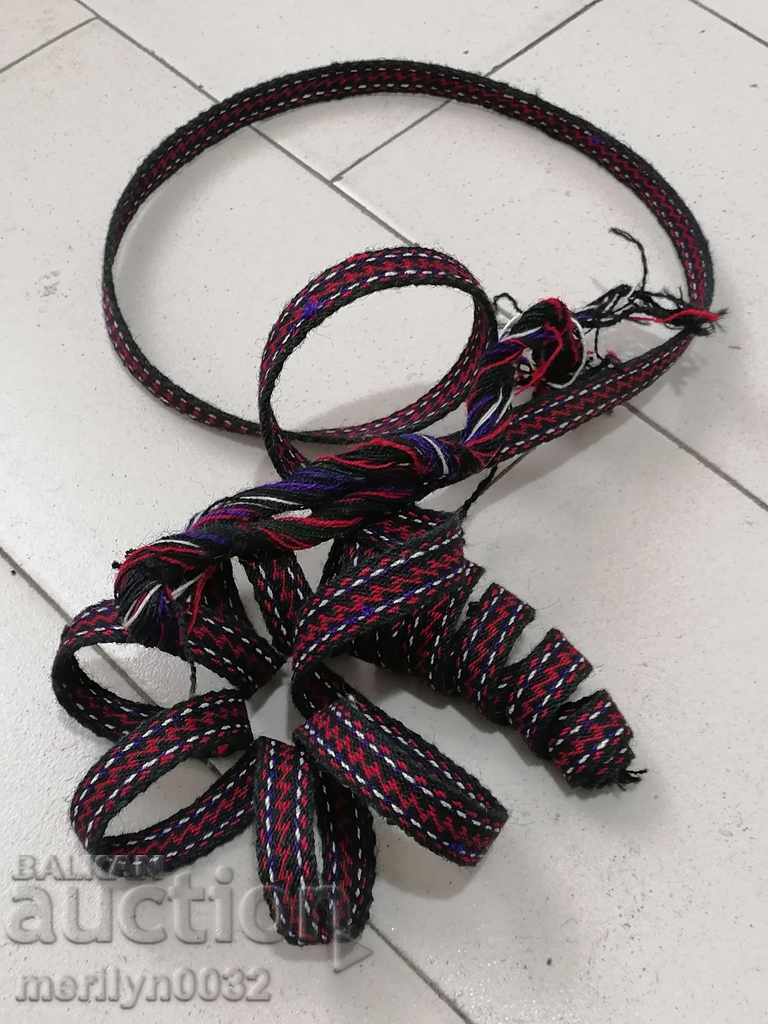 Delivery of Old handwoven belt, girdle, costume belt