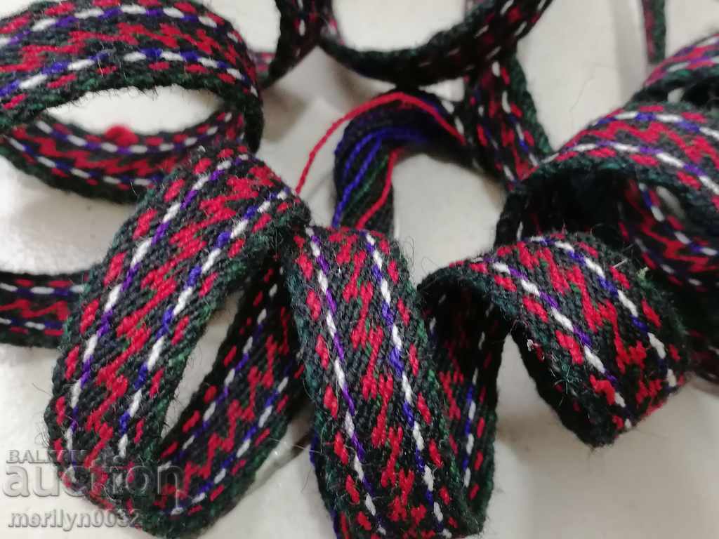 Old handwoven belt, girdle, costume belt - 5