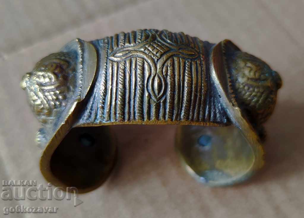 Renaissance Bronze bracelet Slingshot jewelry cross
