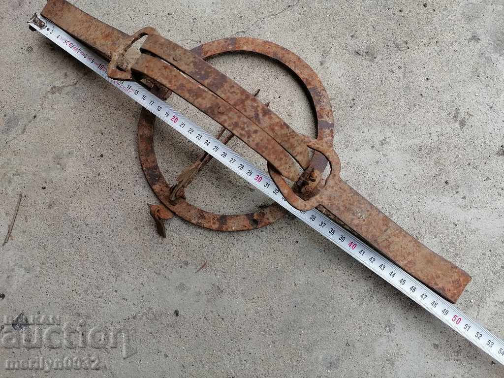 Delivery of Vintage hand forged trap Delivery of Vintage hand forged trap