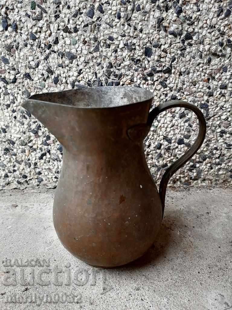 Copper tin tin baker, copper bowl glass goblet