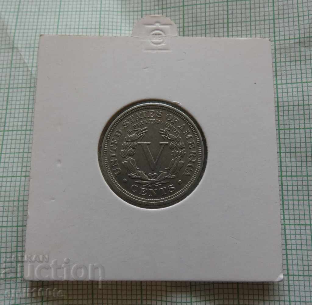 5 cents 1910 USA with price 30.00 BGN | € 15.34