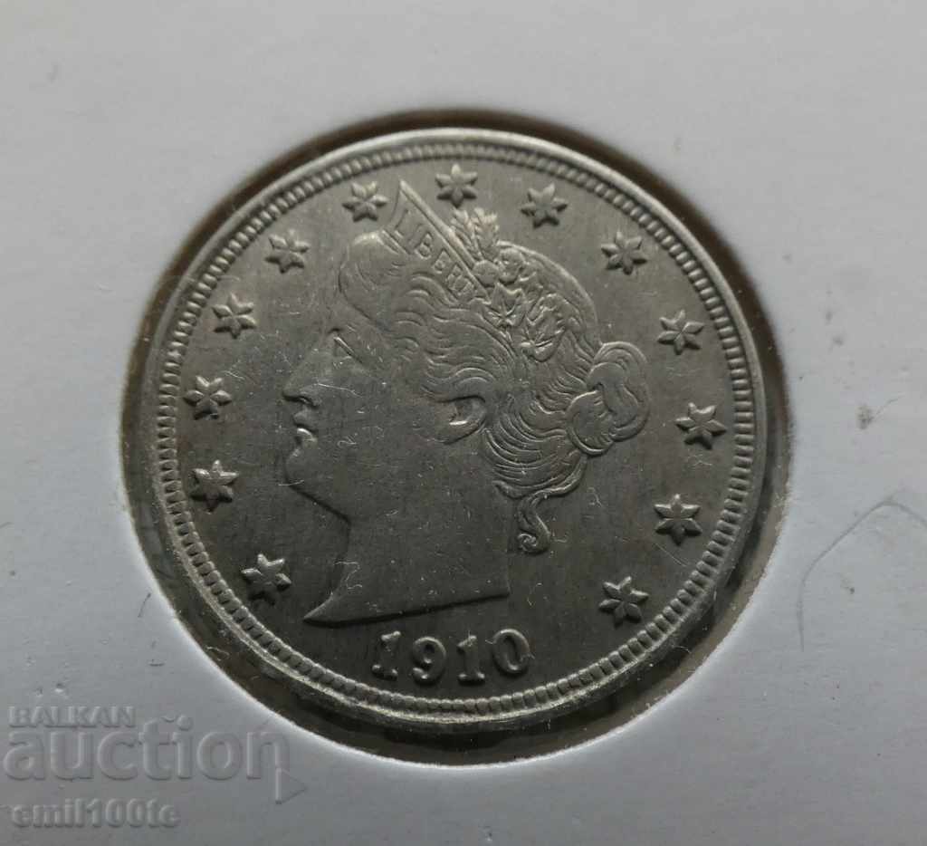 5 cents 1910 USA - 5