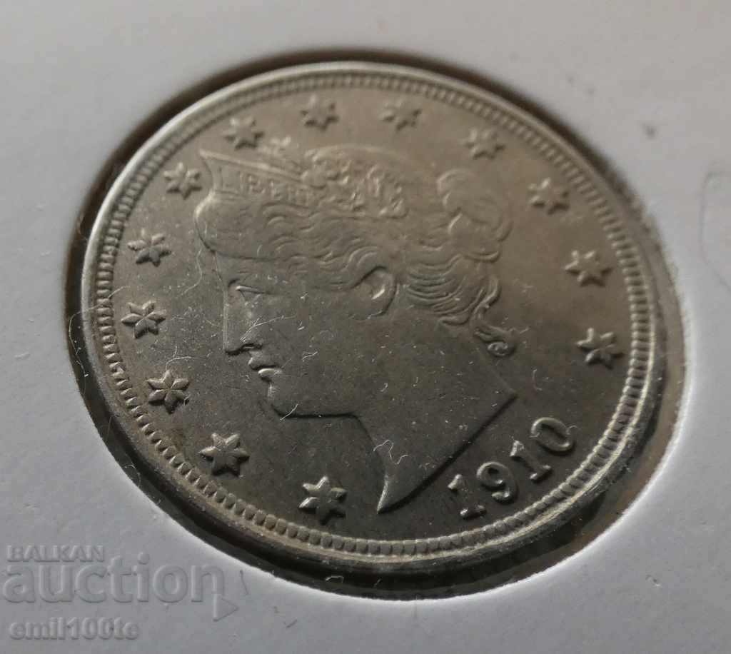 5 cents 1910 USA - 6