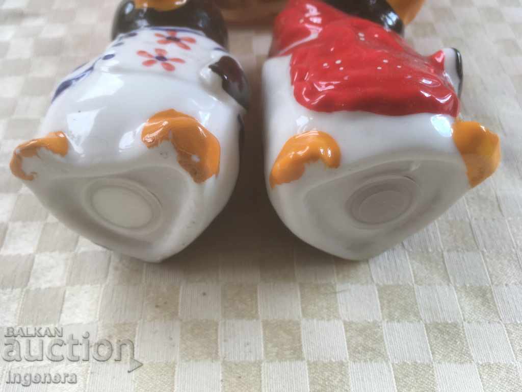 PORCELAIN SALT PIPERNICA IN A BASKET - 6