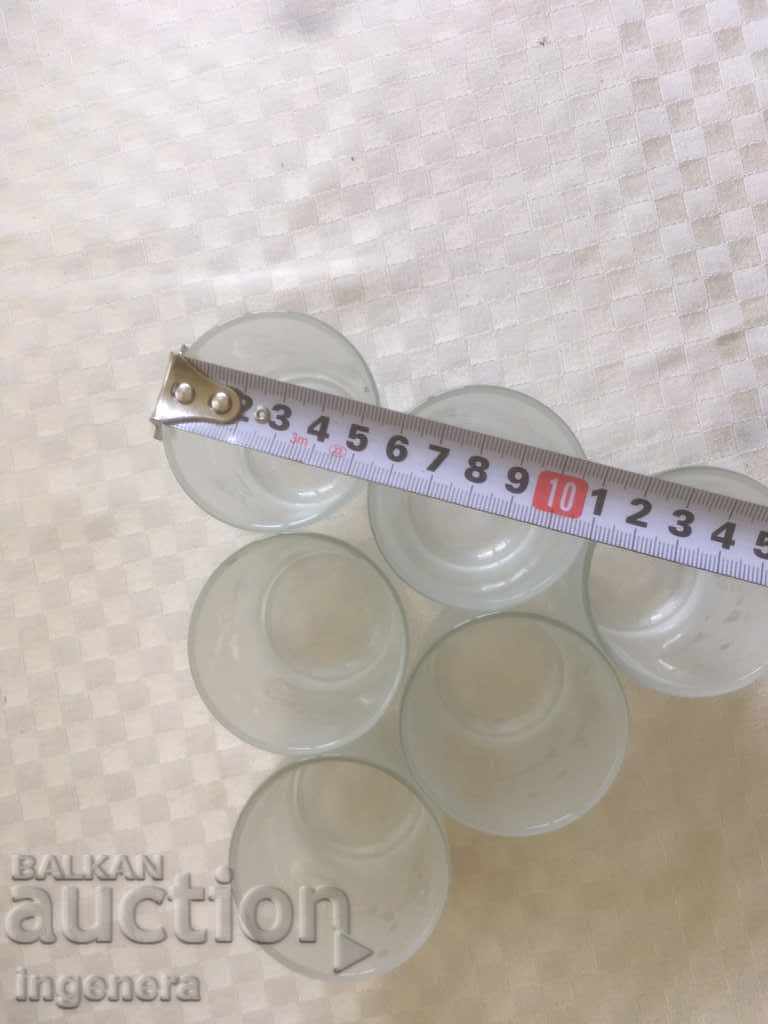 GLASS GLASSES GLASS ORNAMENTS FOR BRANDY CHRISTMAS-6 PCS - 5 GLASS GLASSES GLASS ORNAMENTS FOR BRANDY CHRISTMAS-6 PCS - 5