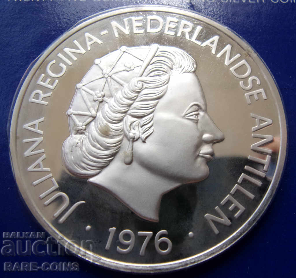 Antilele Olandeze 25 Florin 1976 UNC PROOF Original rar cu preț € 63.91 | 125.00 BGN