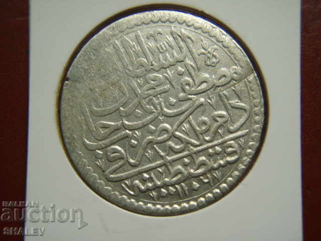 1 Piaster 1703 (AH1106-1115/AD1695-1703) Τουρκία (Mustafa II)