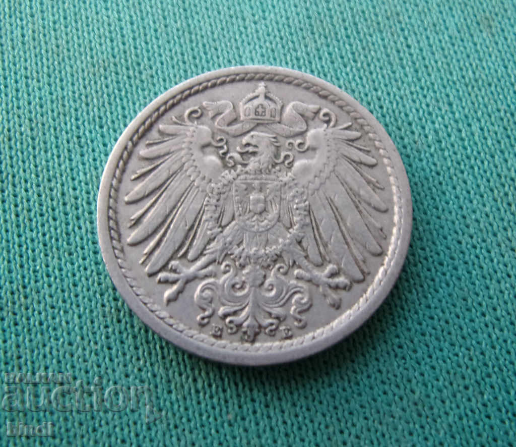Germania Reich 5 Pfennig 1912 E Rare cu preț € 1.02 | 1.99 BGN
