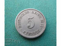 Germania Reich 5 Pfennig 1912 E Rare