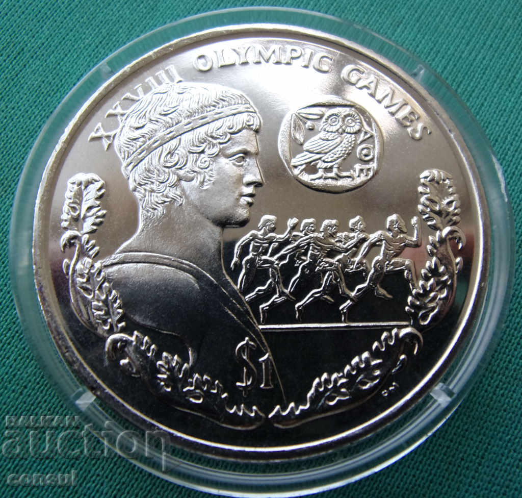 Virgin Islands 1 Dollar 2004 UNC Rare