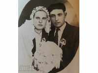 OLD WEDDING PICTURE PHOTO BRIDE AND ROOMS KINGDOM OF BULGARIA