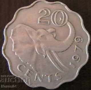 20 cents 1979, Swaziland