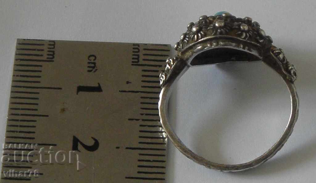 OLD WOMEN'S SILVER RING - 5 OLD WOMEN'S SILVER RING - 5