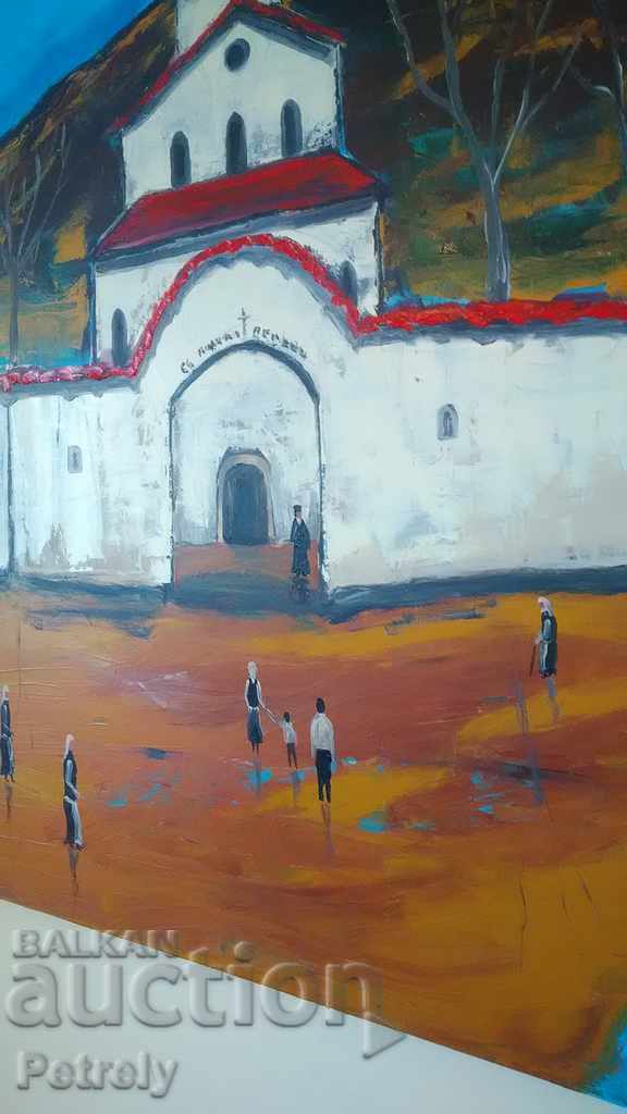 Oil canvas 118-118cm with price 300.00 BGN | € 153.39 Oil canvas 118-118cm with price 300.00 BGN | € 153.39