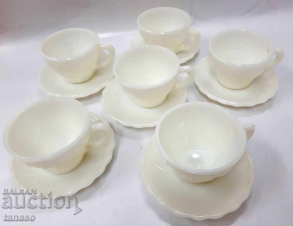 Tea cups with saucers 6 pcs.