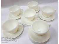 Tea cups with saucers 6 pcs.
