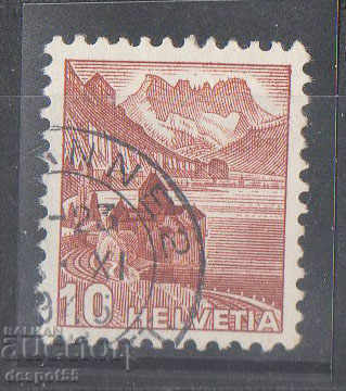 1939. Elveția. Număr din 1936 cu culori noi.