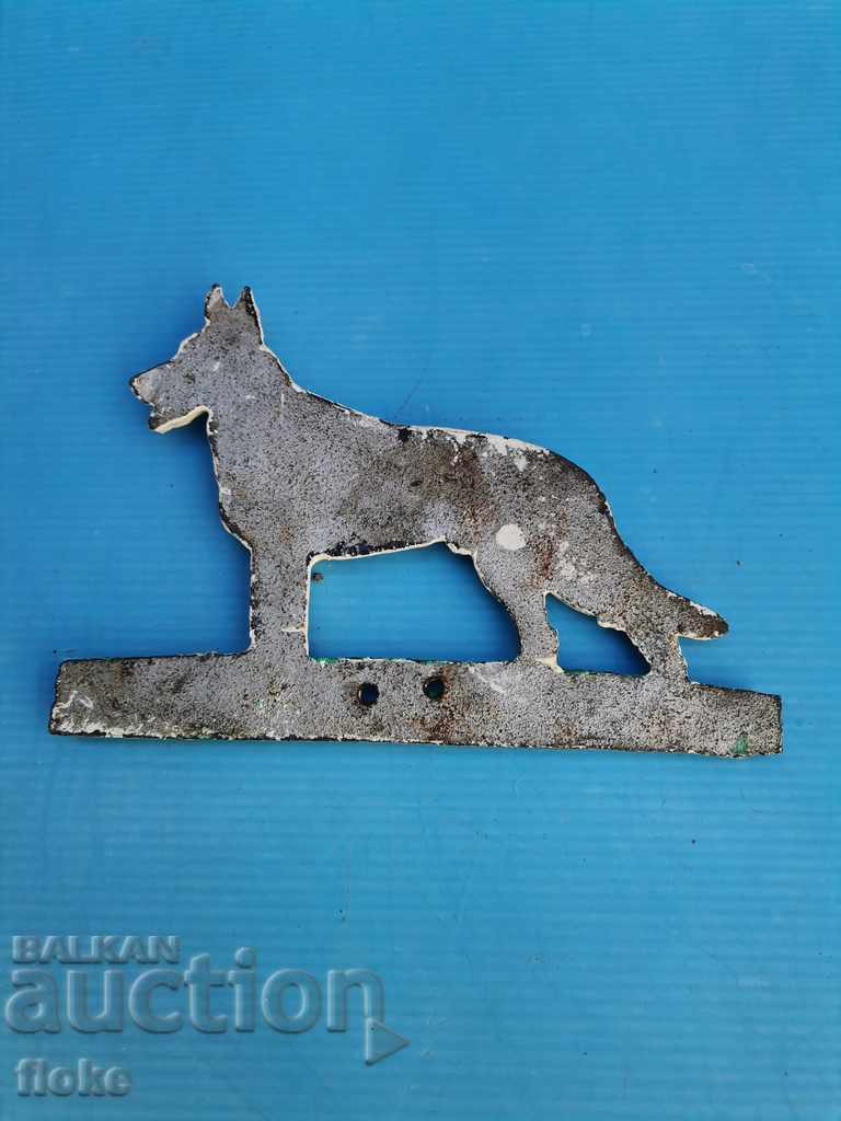 Auction Metal plate German Shepherd Auction Metal plate German Shepherd