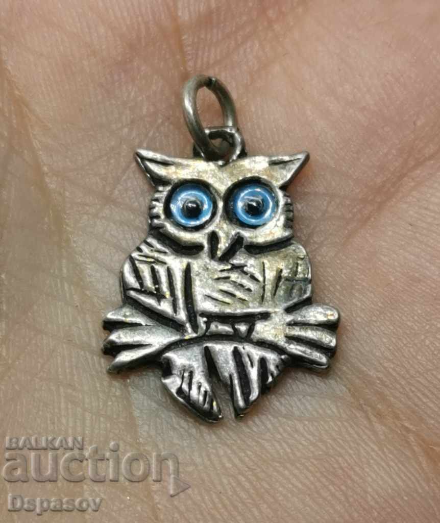Silver Owl Pendant Owl