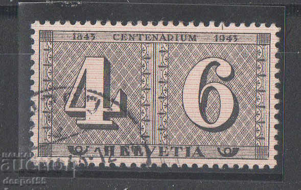1943. Швейцария. 100-годишнината на швейцарските марки.