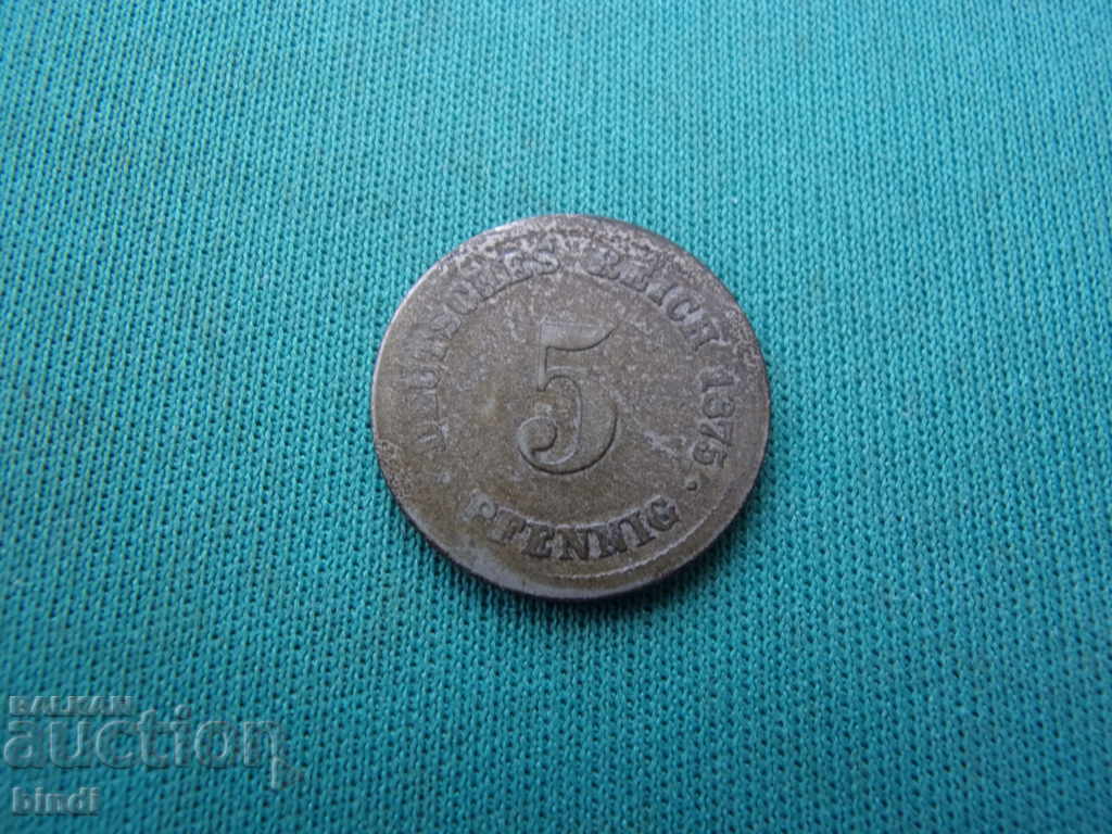 Germania Reich 5 Pfennig 1875 D Rare cu preț € 1.53 | 2.99 BGN Germania Reich 5 Pfennig 1875 D Rare cu preț € 1.53 | 2.99 BGN