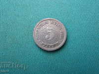 Germania Reich 5 Pfennig 1876 B Rare