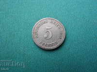 Germania Reich 5 Pfennig 1898 A Rare