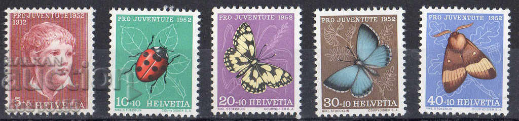 1952. Швейцария. PRO JUVENTUTE - 40 г. на фондацията.