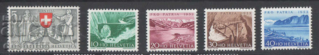 1953. Elveția. Pro Patria - Berna, 600 de ani de confederație