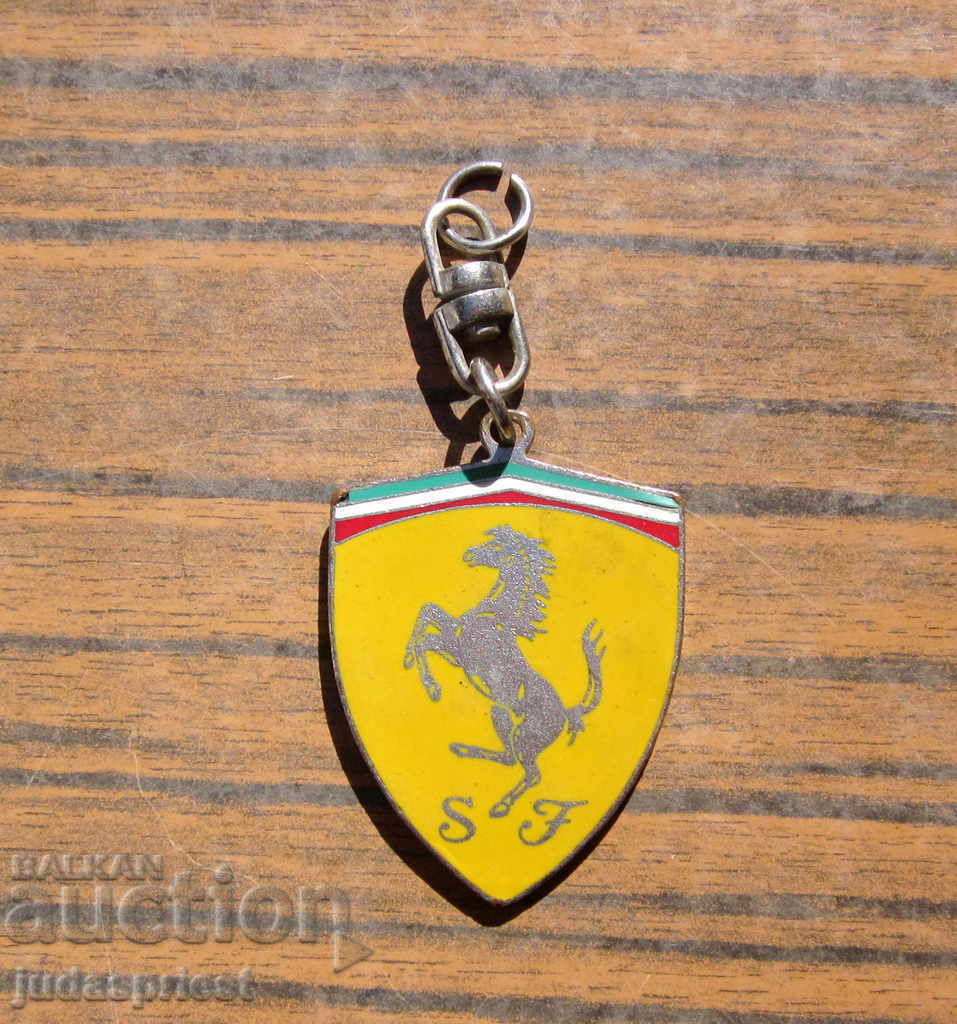 original old ferrari enamel keyring