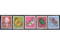 1957. Switzerland. Pro Juventute - Leonhard Euler - Insects.