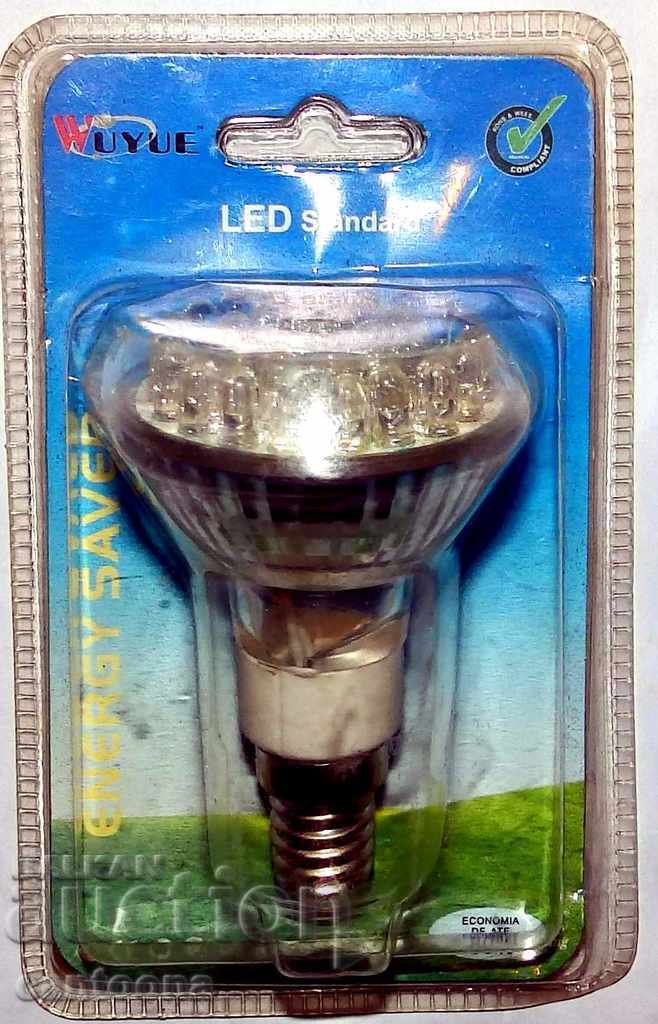 Lampă LED 3W - 38 diode, E14, 220V