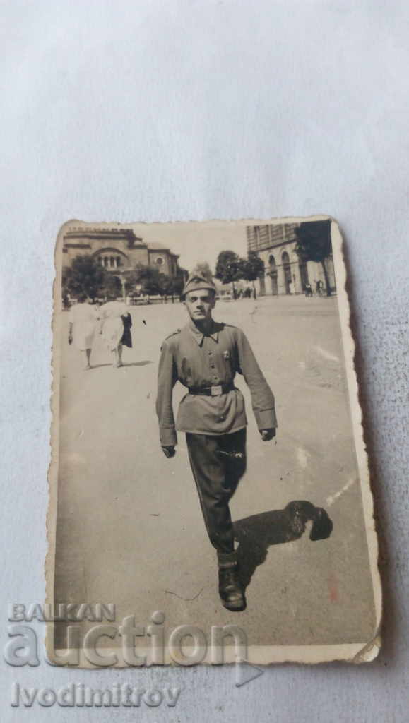 Fotografie a Soldatului Sofia pe Piața Sveta Nedelya