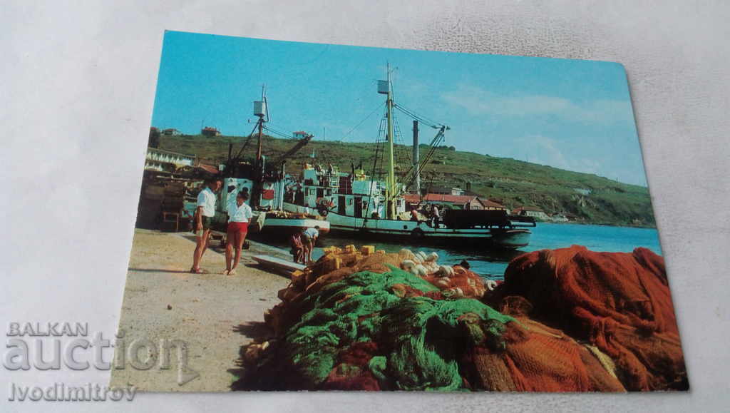Ταχυδρομική κάρτα Sozopol Port 1979