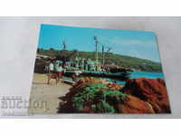 Пощенска картичка Созопол Пристанището 1979