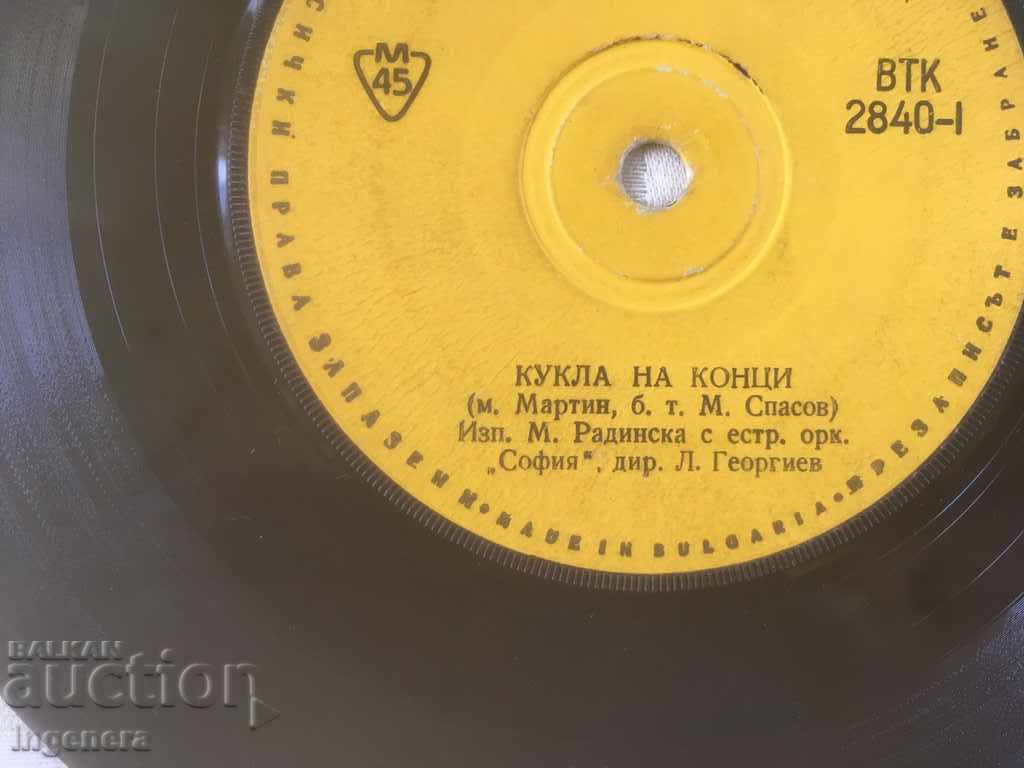 GRAMPHONE LITTLE DOLL-PUPPET ON THREADS with price 3.00 BGN | € 1.53