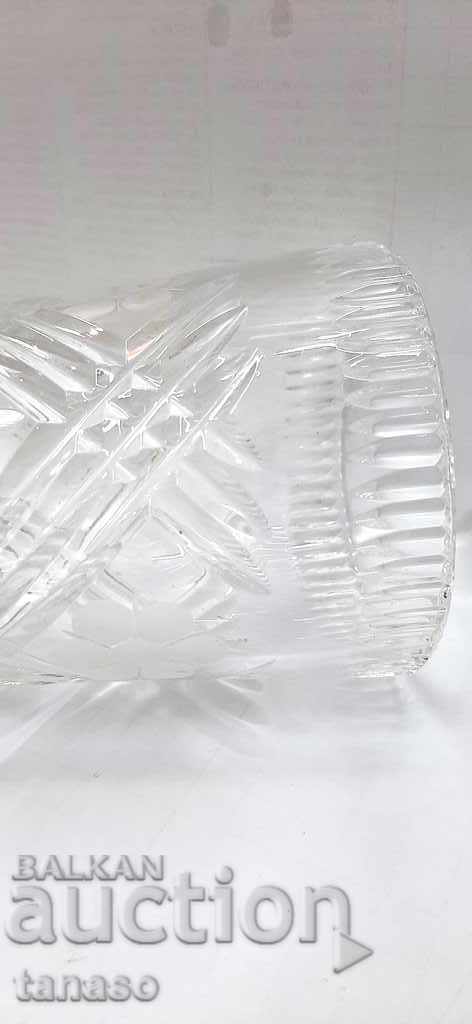 Old crystal vase 19 cm (2.2.6) - 6