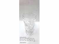 Παλιά κρυστάλλινη βάζο 19 εκ. (2.2.6)