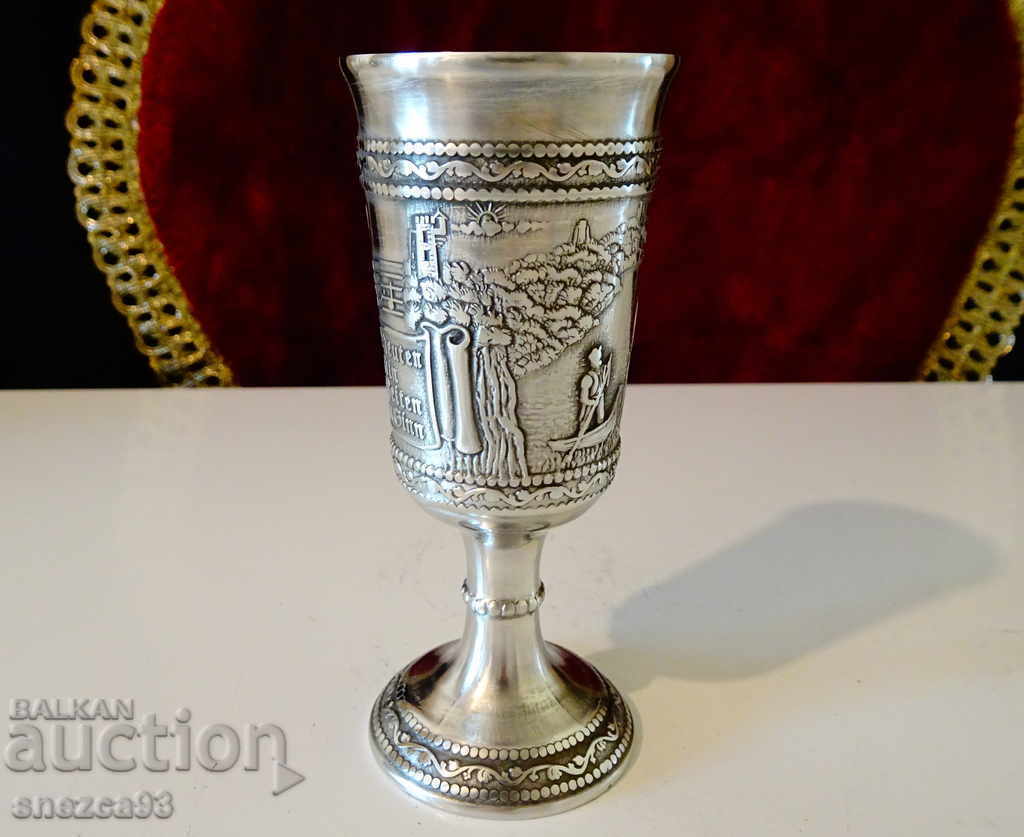 Auction Goblet, cup from Lorelei and the Boatman (tin) Auction Goblet, cup from Lorelei and the Boatman (tin)