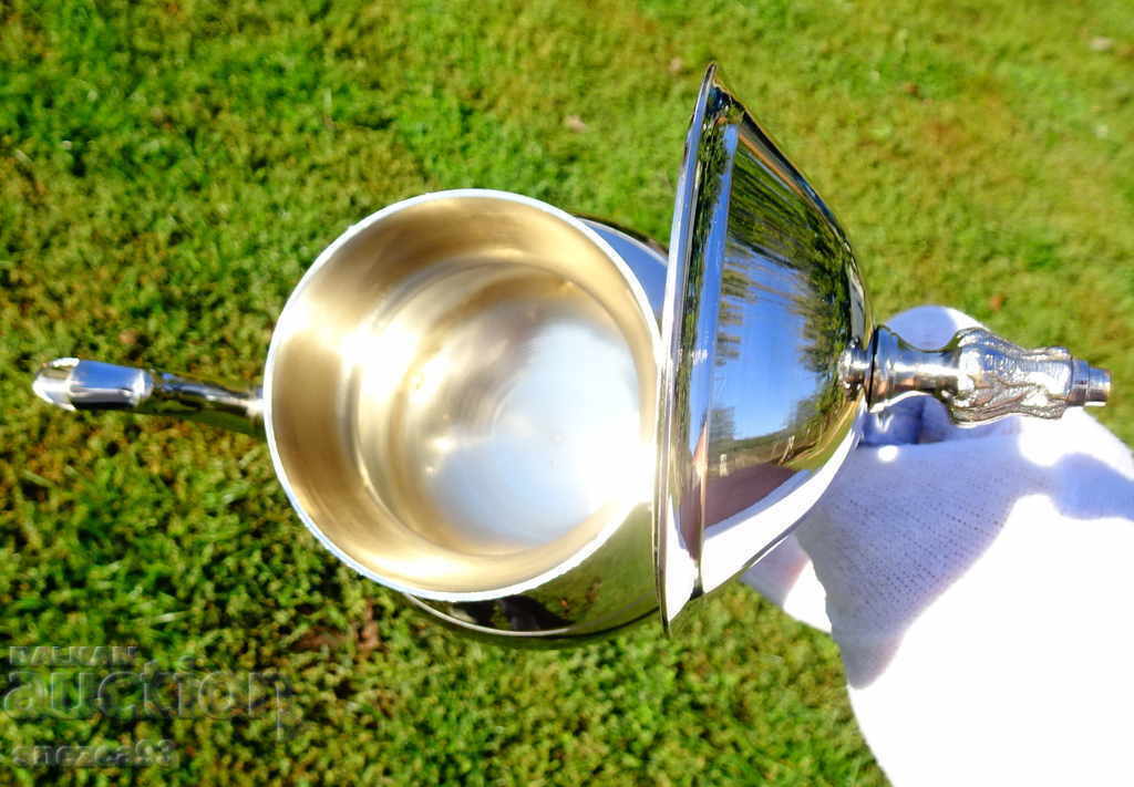 Silver-plated bronze jug, English. - 6 Silver-plated bronze jug, English. - 6