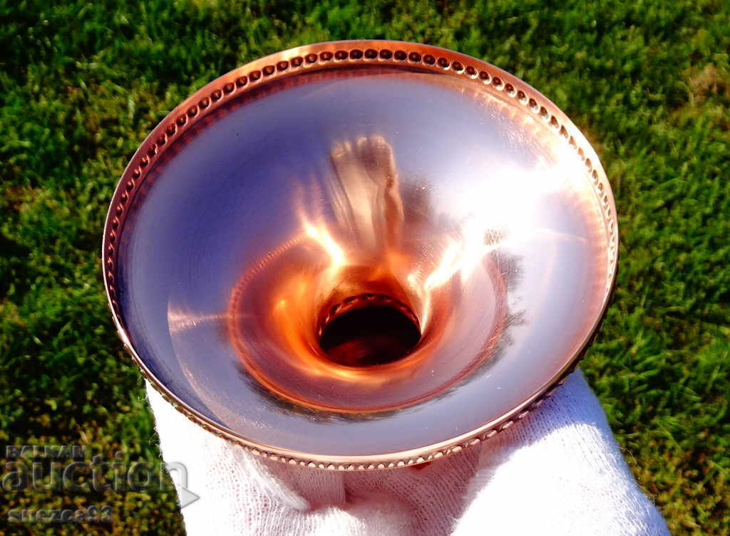 Auction German copper candlestick SkS. Auction German copper candlestick SkS.