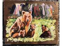 "Bear with three bears"