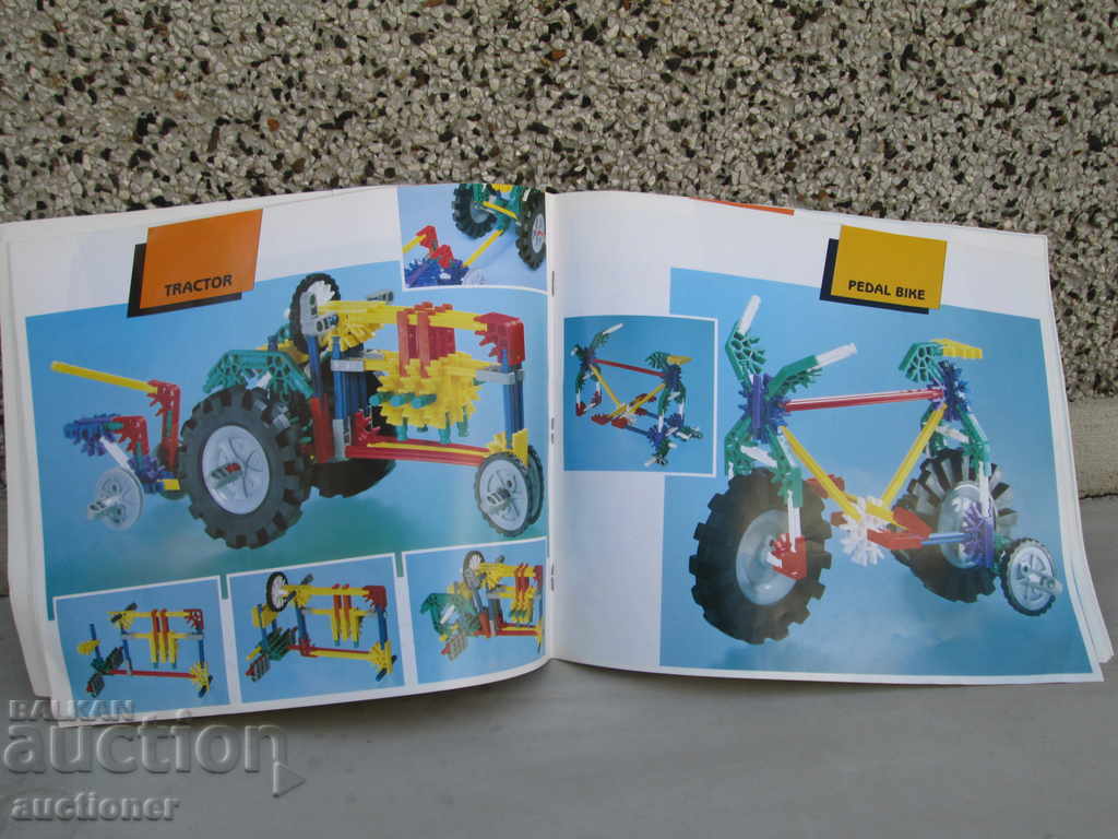 CHILDREN'S BUILDING SYSTEM K'NEX OT 1996 IN PLASTIC SUITCASE - 6 CHILDREN'S BUILDING SYSTEM K'NEX OT 1996 IN PLASTIC SUITCASE - 6